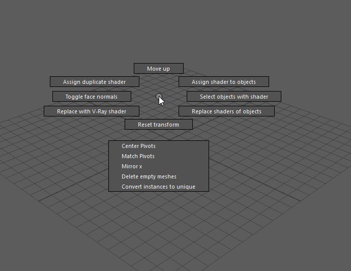 VRay Shadertools Marking Menu